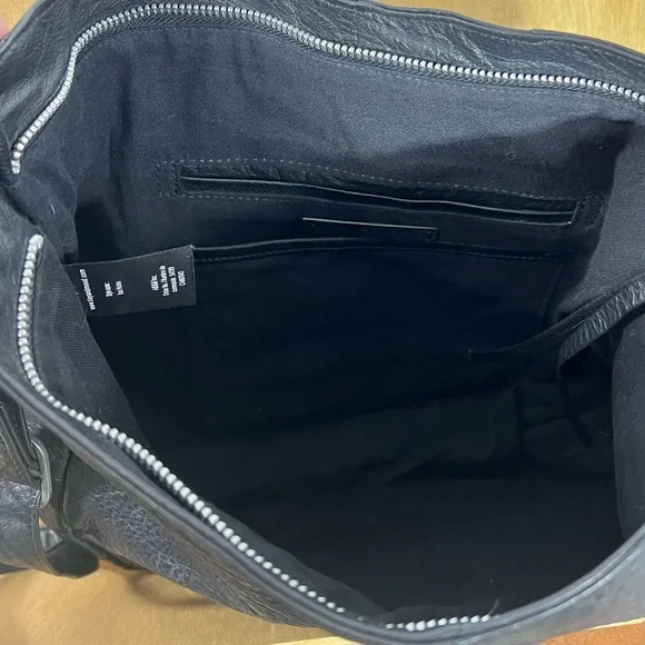 Day & Mood Black Leather Isa Hobo Crossbody - Picture 6 of 8